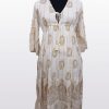 Lurex Paisley Print Dress Wholesale Lot 5 pc pack
