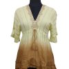Women's Lurex Rayon V Neck Tunic Dress with Tassel 6 pc pack