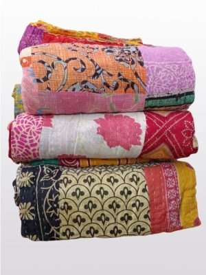 kantha bedsheet