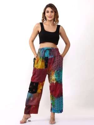 Women Tie Dye Patch Pants Wholesale Lot 100 pc Pack