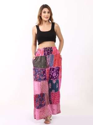 patchwork pajama pants
