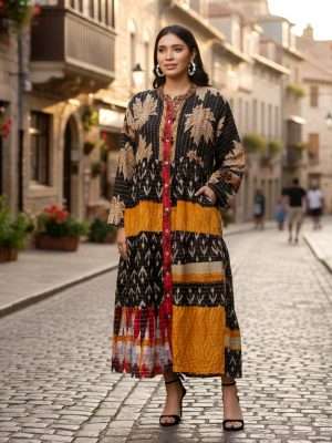 Women Button Down Recycled Kantha Dress