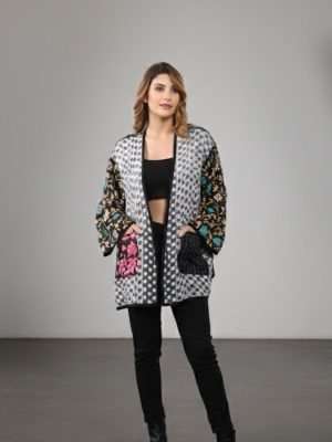 Women Cotton 2-Layer Kantha Kimono Jacket Wholesale Lot
