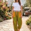 Women Vintage Reversible Kantha Pants with Pockets Wholesale