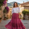 25 Yard Gothic Fusion Belly Dance Sari Skirt Variation