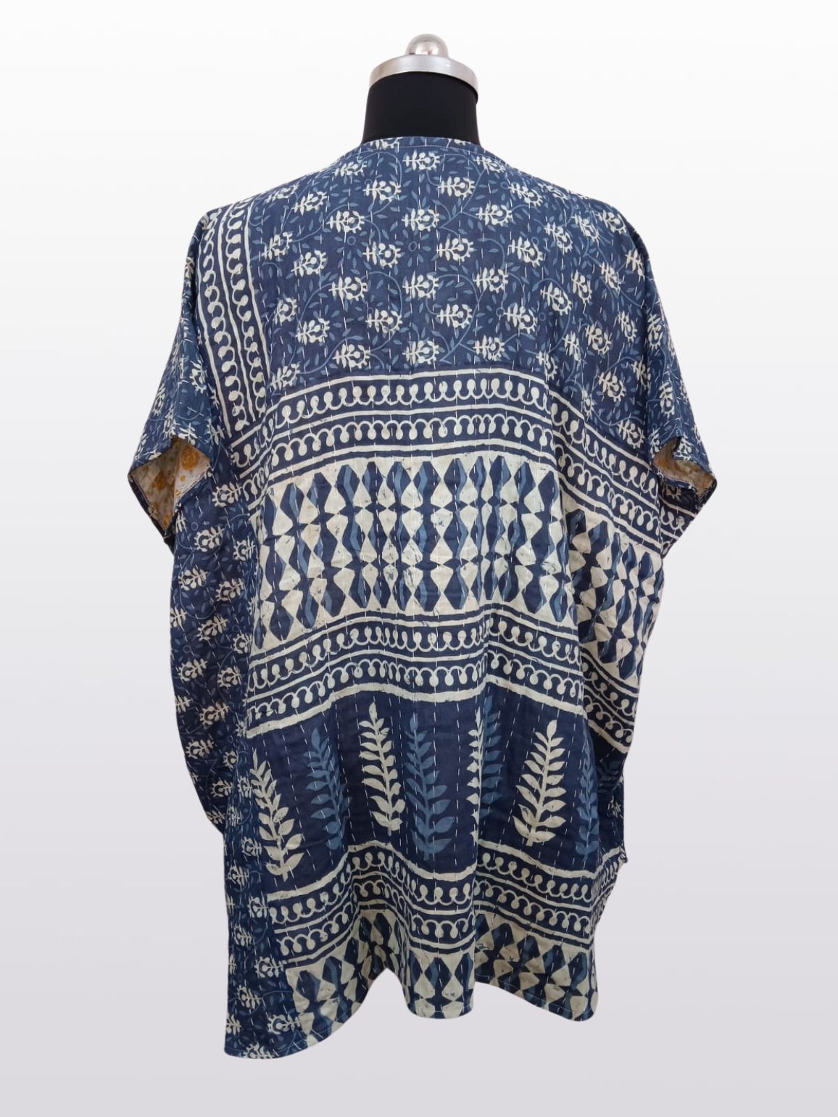 kantha vintage poncho