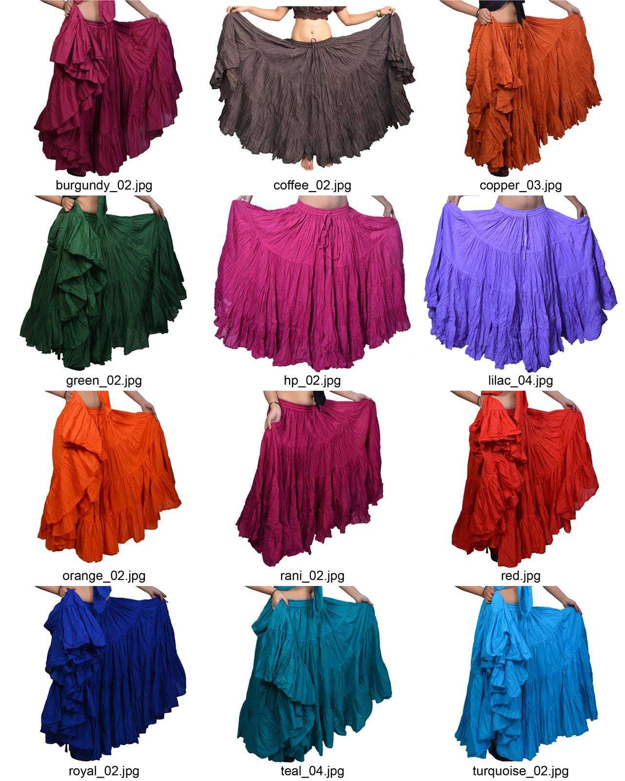 25 Yard Tribal Skirt variation 50 Colors