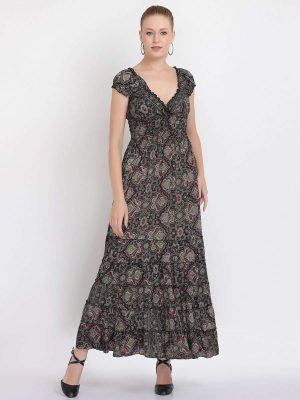 silk dress long